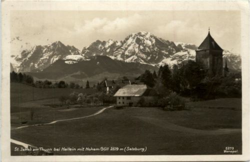 St. Jakob am Thurn bei Hallein mit Hohem Göll