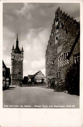 Bad Wimpfen, Blauer Turm und Steinhaus