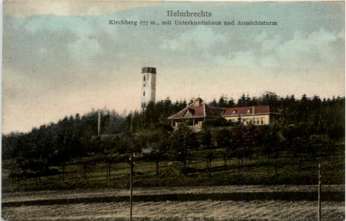 Helmbrechts, Kirchberg mit Unterkunftshaus und Aussichtsturm