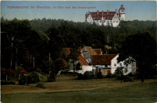 Rothenbachtal bei Glauchau mit Blick nach dem Genesungsheim