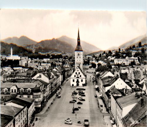Deggendorf a.d.Donau, Marktplatz mit Rathaus