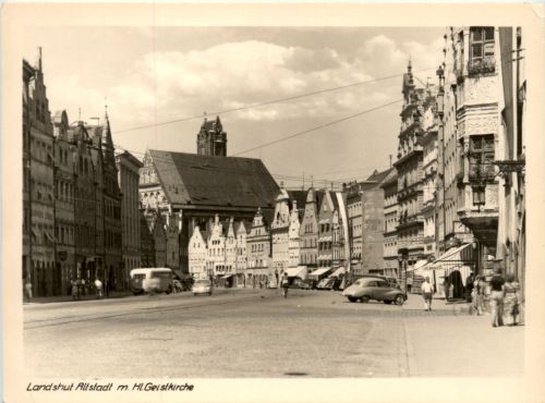 Landshut Altstadt mit Hl. Geistkirche
