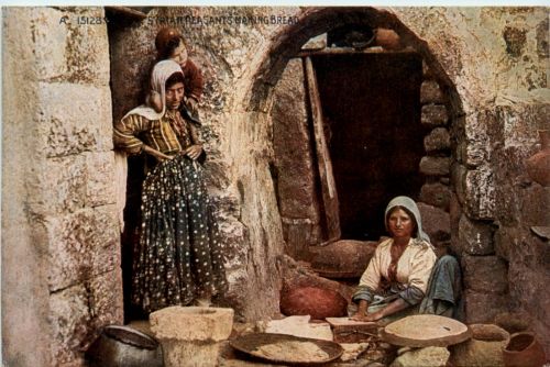Syrian making Bread