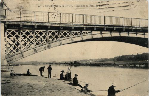 Ris-Orangis - Pecheurs au Pont de Ris