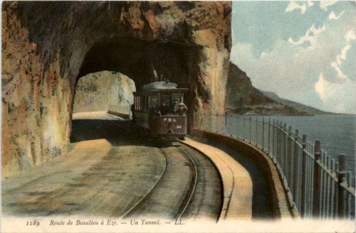 Route de Beaulieu a Eze - Un Tunnel