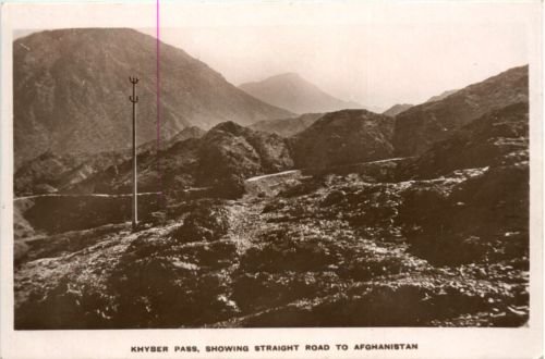 Khyber Pass - straight road to Aphganistan
