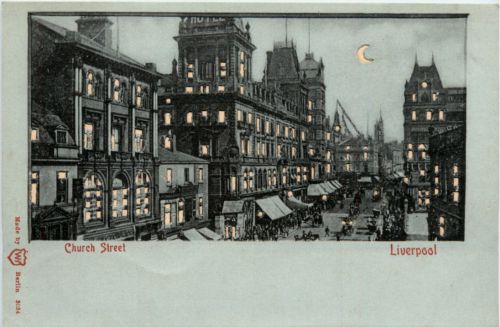 Liverpool - Church Street - Halt gegen Licht