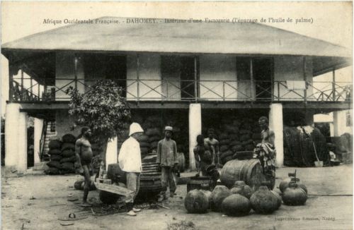 Dahomey . Interieur d une Factorerie