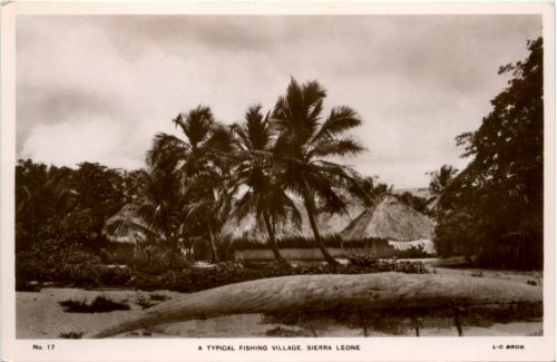 Sierra Leone - Typical fishing Village