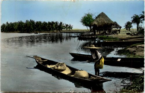 Africa - Scene de la vie riveraine