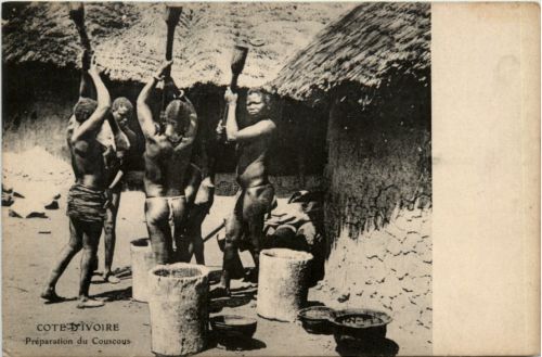 Cote d Ivoire - Preparation du Couscous