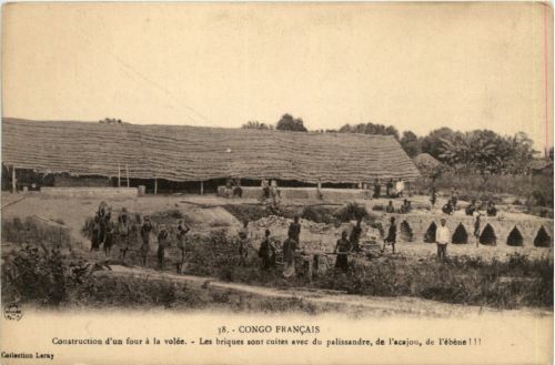 Congo - Construction d un four a la volee