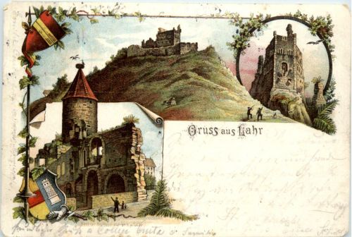 Gruss aus Lahr - Litho