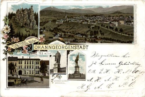 Gruss aus Johanngeorgenstadt - Litho