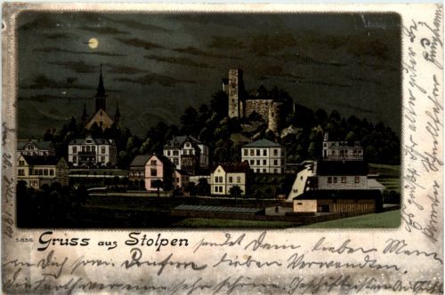 Gruss aus Stolpen - Litho
