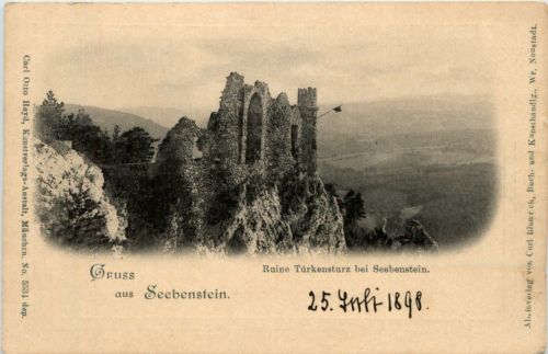 Gruss aus Seebenstein, Ruine Türkensturz