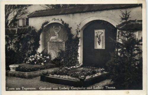 Egern am Tegernsee, Grabmal von Ludwig Ganghofer und Ludwig Thoma