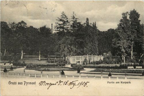 Gruss aus Pyrmont, Partie am kurpark