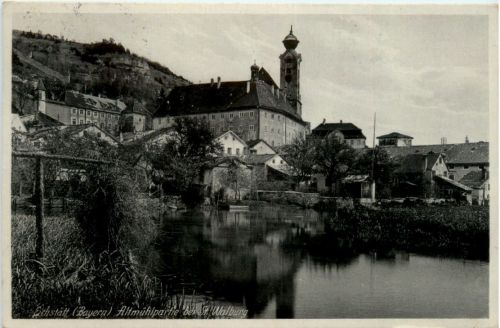 Eichstätt, Altmühlpartie bei St. Walburg