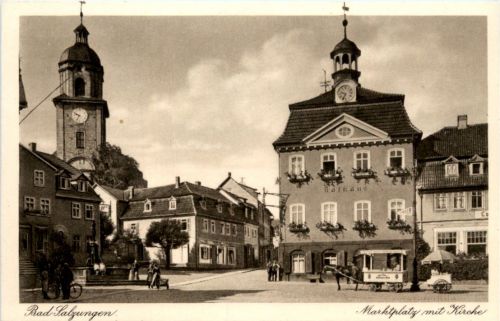 Bad Salzungen, Marktplatz mit Kirche