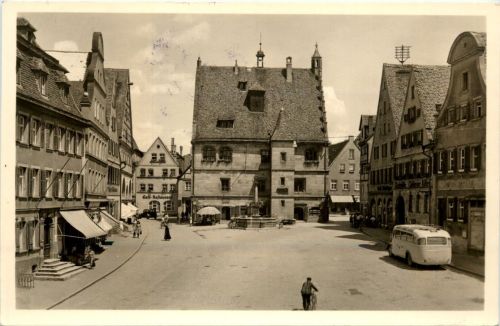 Weissenburg i. Bay., Marktplatz m. Rathaus