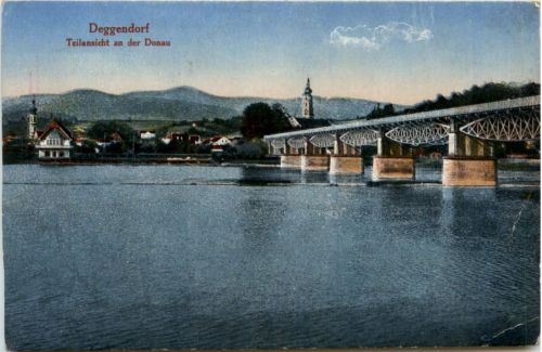 Deggendorf - Teilansicht an der Donau