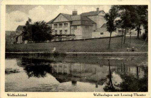 Wolfenbüttel - Wallanlagen mit Lessing Theater - Feldpost 3. Reich