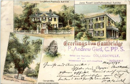 Greetings from Cambridge Indiana