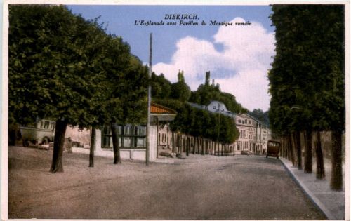 Diekirch - Esplanade avec Pavillon du Mosaique romain