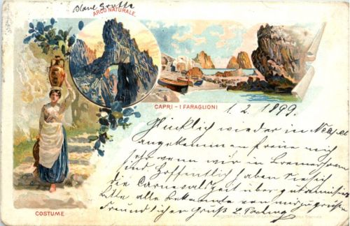 Capri - I Faraglioni - Litho