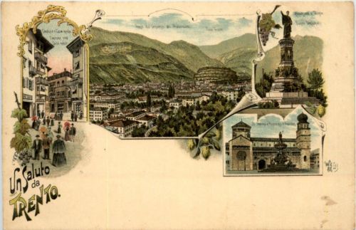 Un Saluto da Trento - Litho