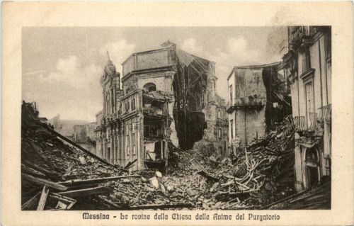 Messina - Le rovine della chiesa delle Anime del Purgatorio