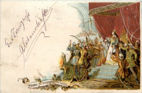 Moriamur pro Regenostro Maria Theresia - Litho - Ganzsache
