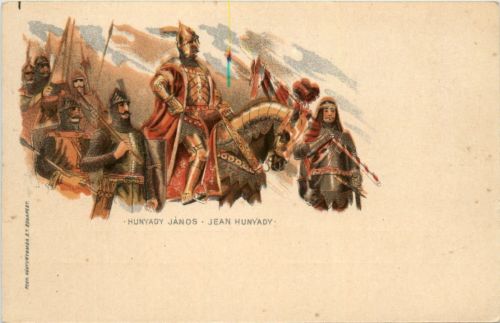 Hunyady Janos - Litho Ganzsache