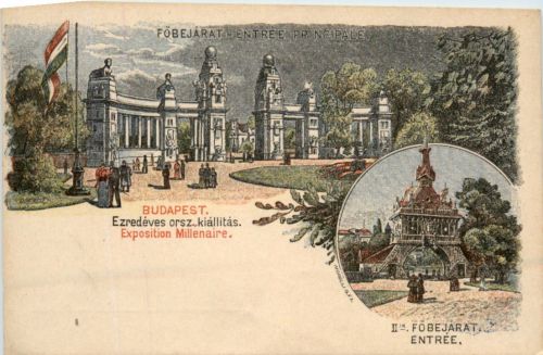 Budapest - Exposition Millenaire - Litho Ganzsache