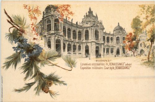Budapest - Exposition millenaire - Litho Ganzsache