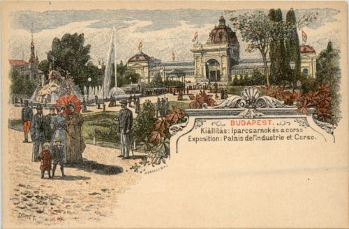Budapest - Kiallitas - Litho Ganzsache