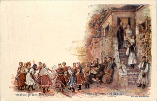 Arlasi jelenet Nofradban - Litho - Ganzsache