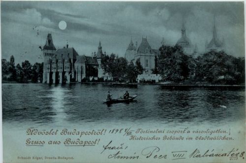 Gruss aus Budapest - Gebäude im Stadtwäldchen