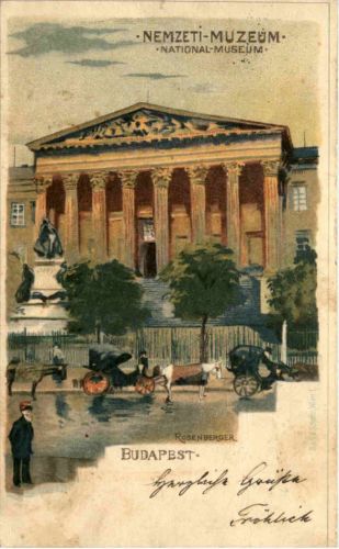 Budapest - Nationalmuseum - Litho