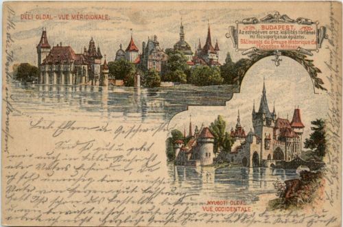 Budapest - Deli Oldal - Litho - Ganzsache