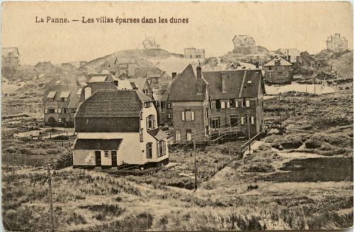 La Panne - Les villas eparses dans les dunes