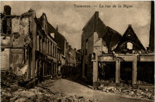 Termonde - La rue de la Digue