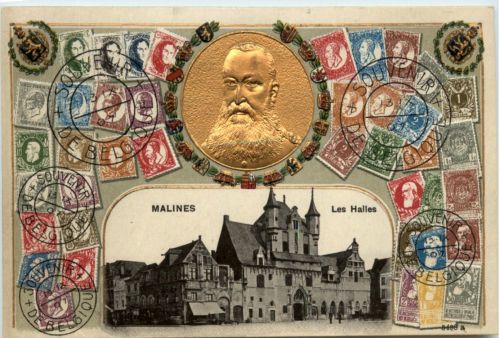 Malines - Briefmarken - Prägekarte