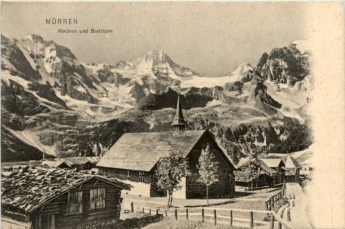 Mürren - Kirchen und Breithorn