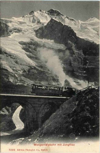 Wengernalpbahn mit Jungfrau