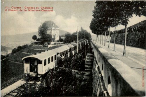 Clarens - Chateau du Chatelard - Chemin de fer Montreux Oberland