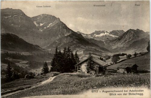 Ausserschwand bei Adelboden - Blick von der Bütschegg