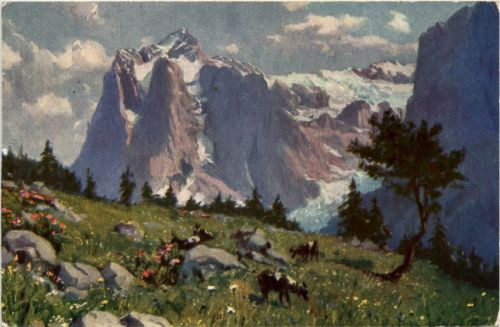 Wetterhorn - Künstlerkarte Kutscha