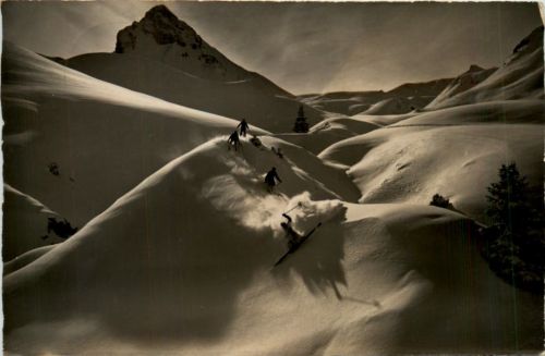 Adelboden - Geilskumi Abfahrt am Hahenmoos - Ski